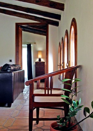 Casa Argentera penthouse view from livingroom