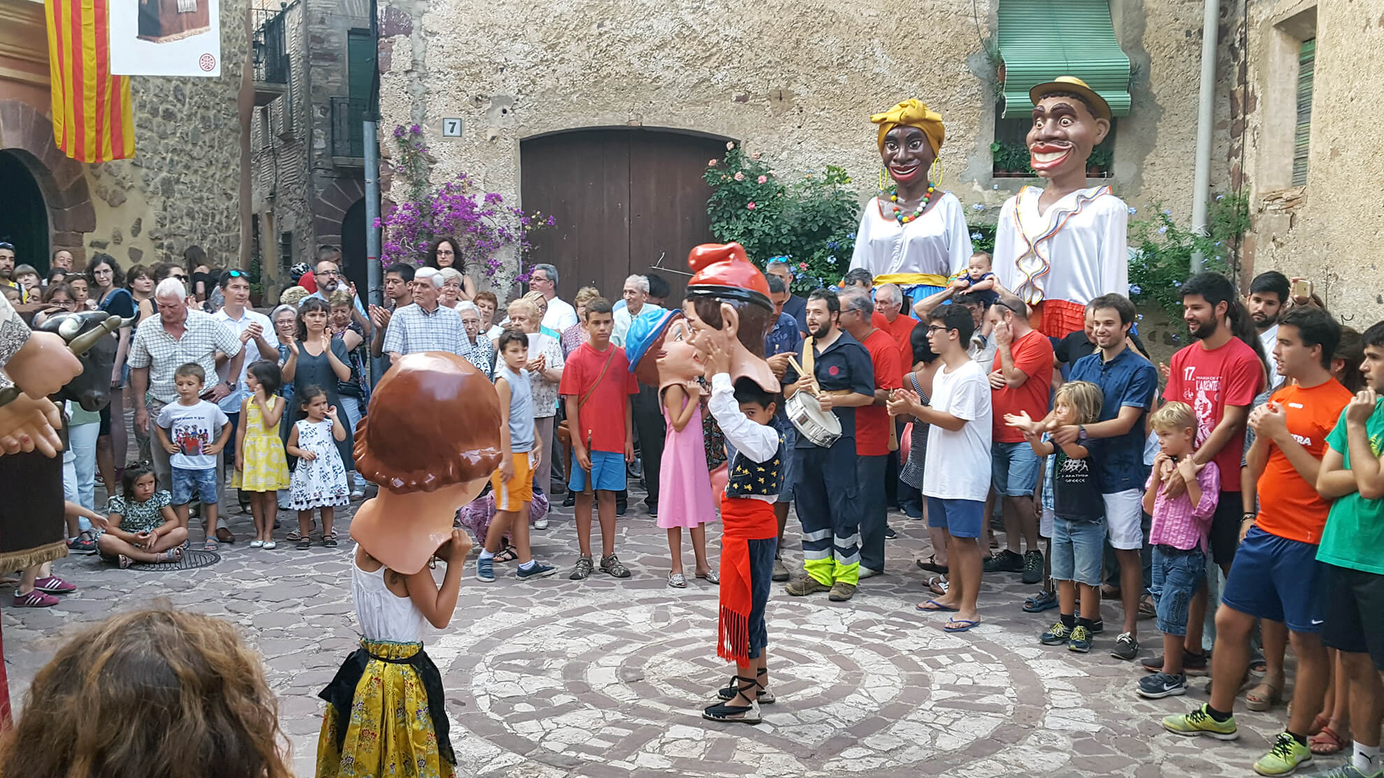 Fiesta mayor in L'Argentera, a typical Catalan village