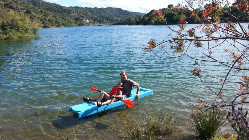 Cuby kayak on the lake